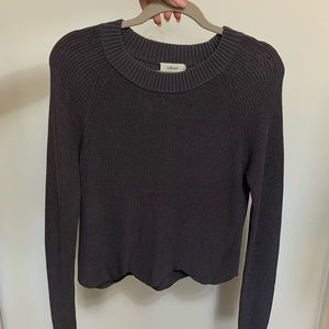 Aritzia Wilfred grey knit sweater
